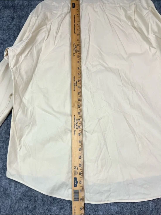 Burberry London cream button up shirt Size XL #luxury #menswear Made In USA - Picture 5 of 10